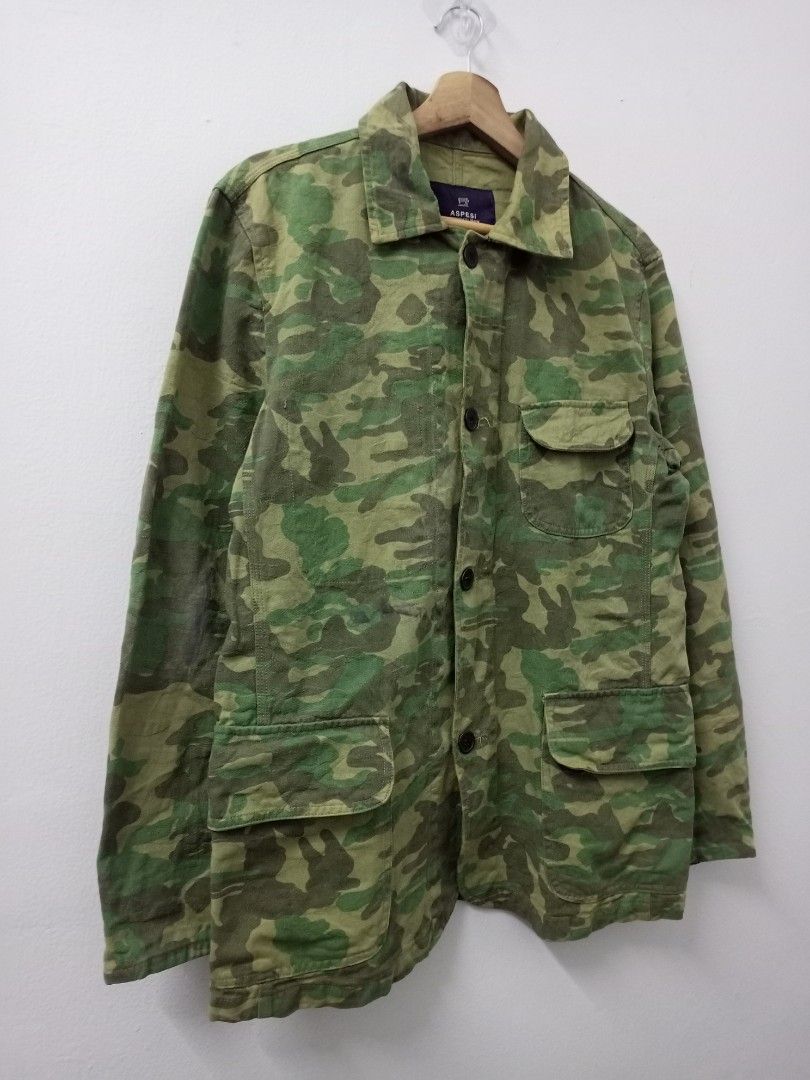 Vintage Military Jacket Camo Army Button Down Camo Shirt Jacket IN YOU –  FIREGYPSY VINTAGE