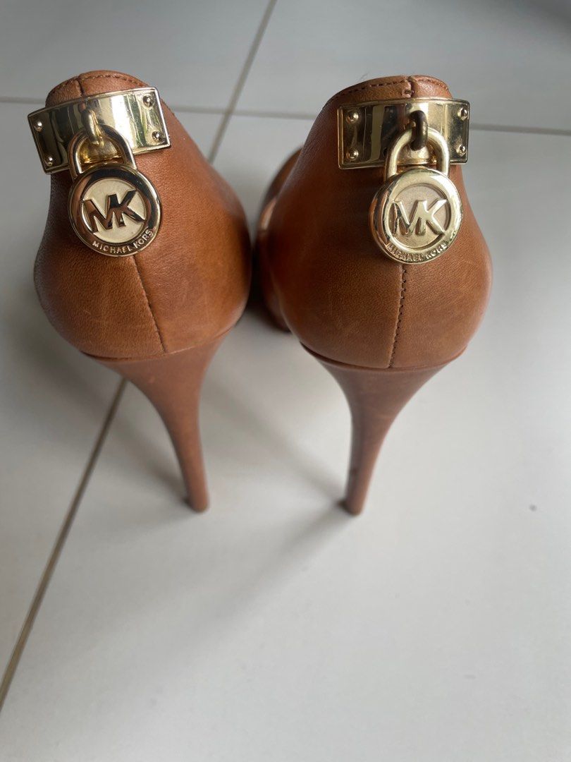 Tan michael kors shoes on sale