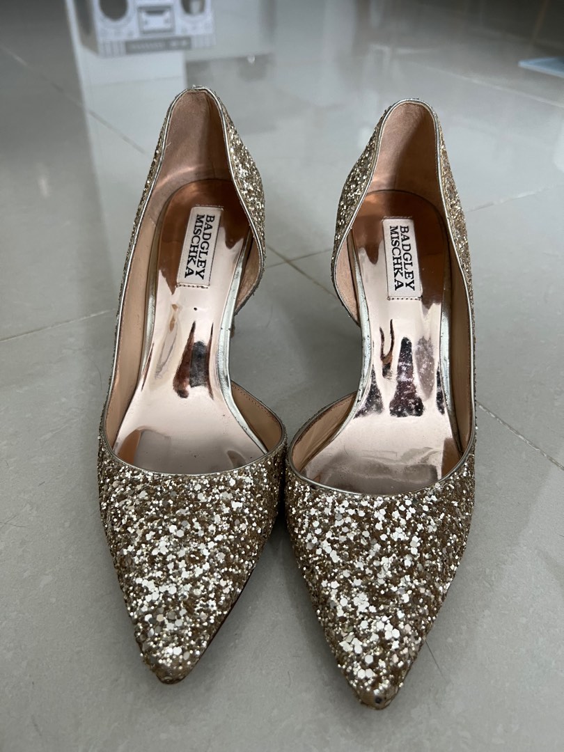 Badgley Mischka Glitter shoes size 7.5