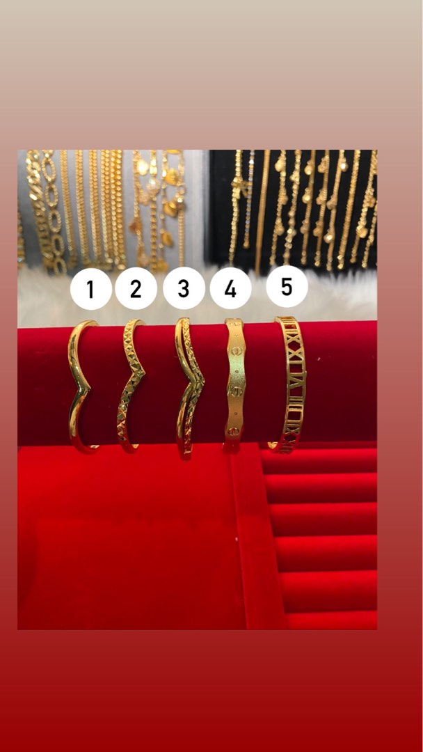 Gold bangles set cheap of 2 with price