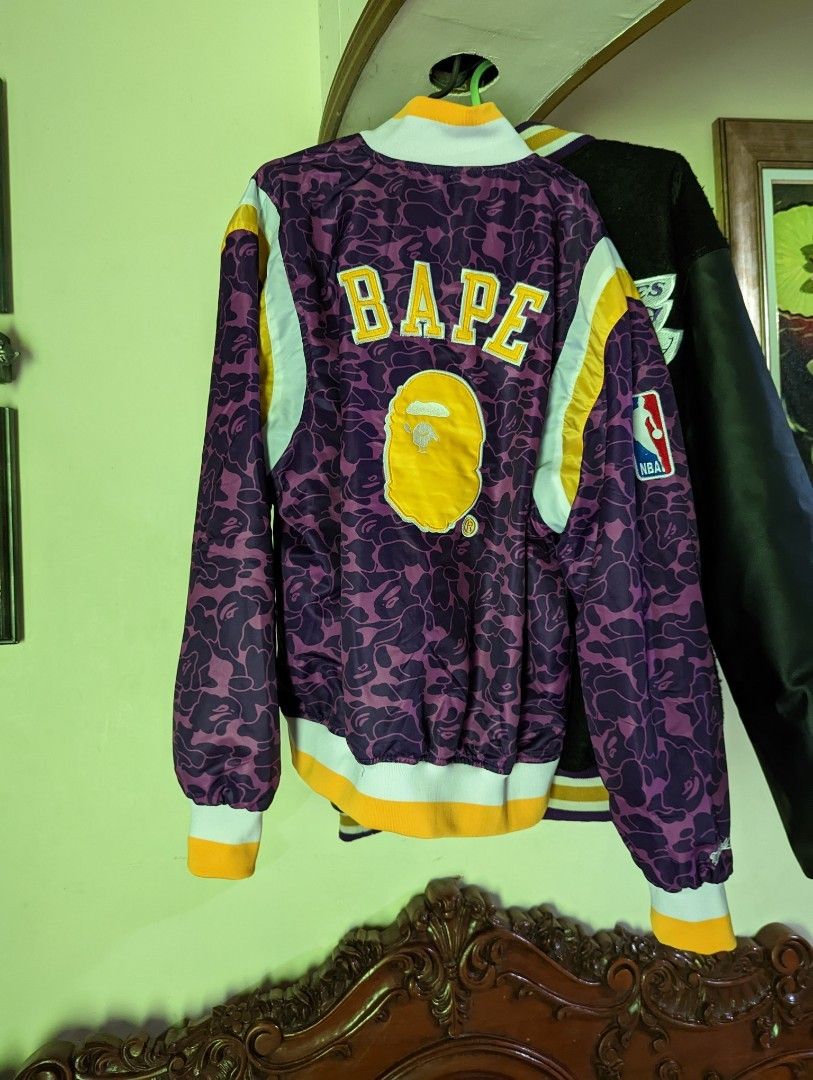 Bape, Sweaters, Bape Lakers Hoodie Men Size L