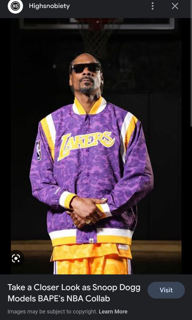 Lakers outlet bape jacket