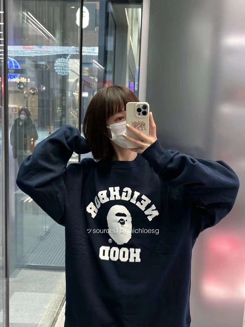 NEIGHBORHOOD BAPE RELAXED FIT CREWNECK