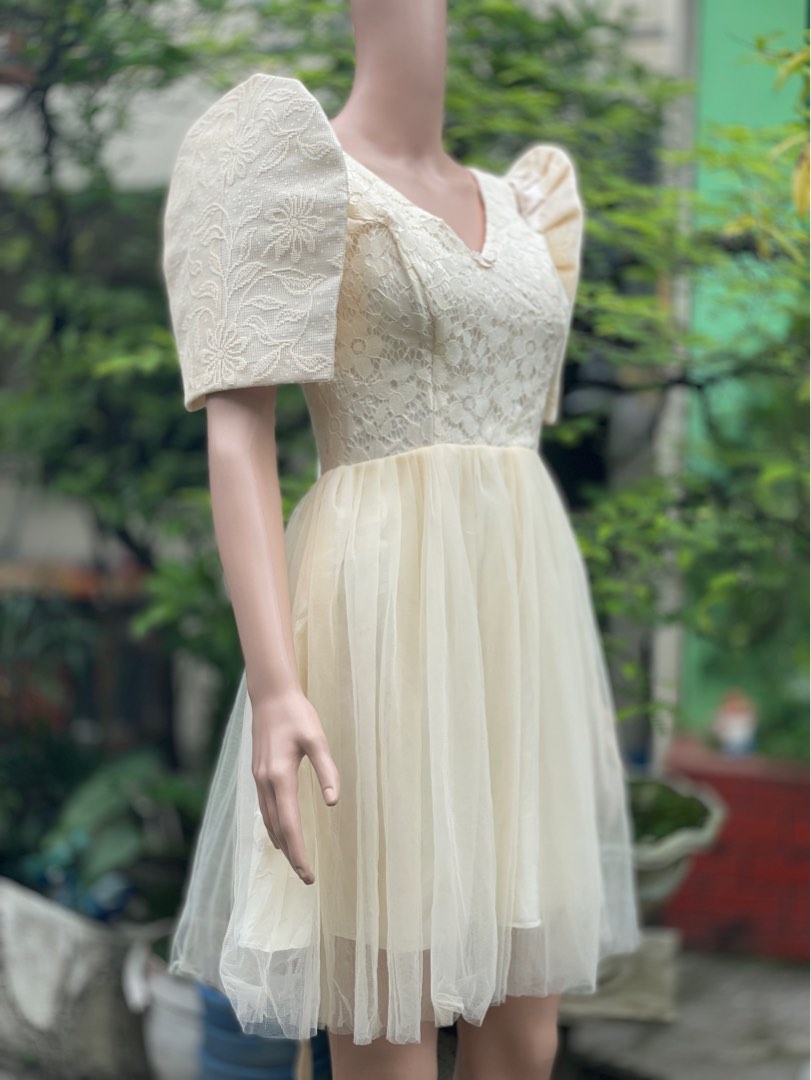 Filipiniana lace hot sale dress