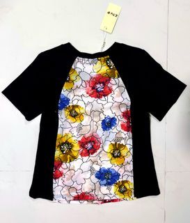 Black and floral dress shirt