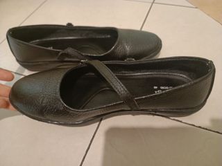 Black flats loafer size EU 40 US 9 school or office shoes
