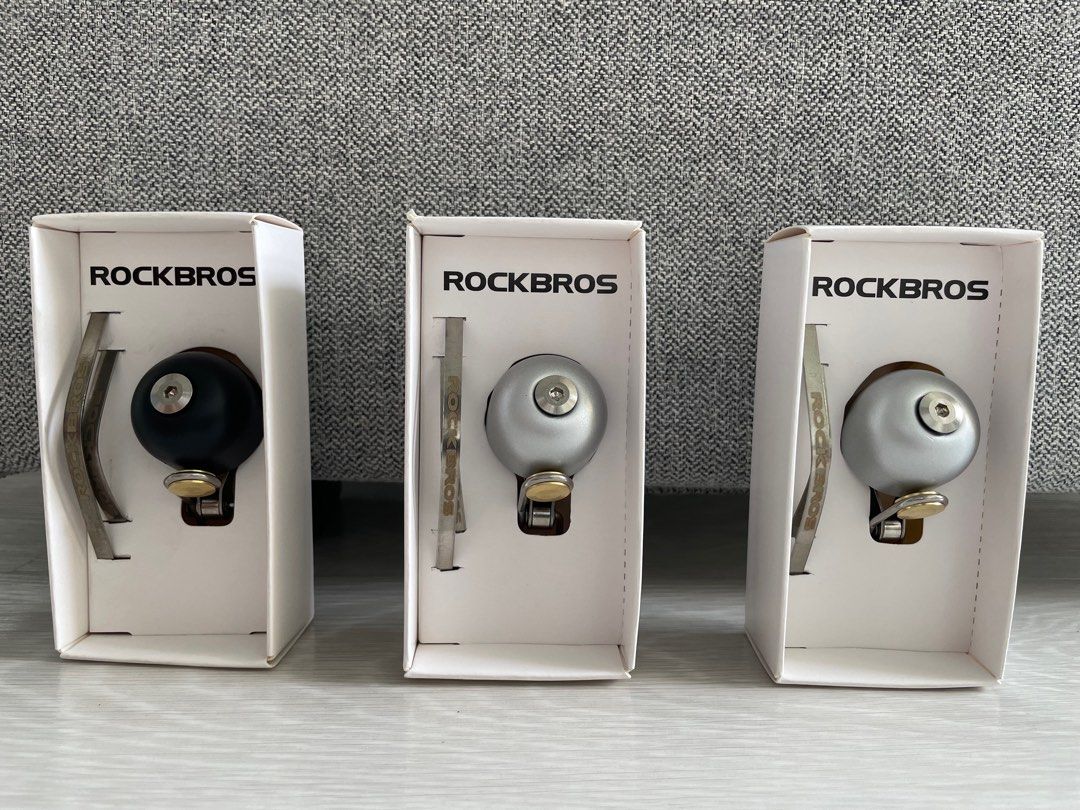 Black Silver ROCKBROS Retro Bicycle Bell Sports Equipment Bicycles Parts Parts Accessories on Carousell