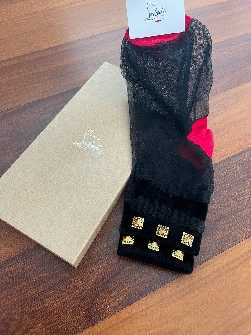 BNIB unworn Christian Louboutin designer socks