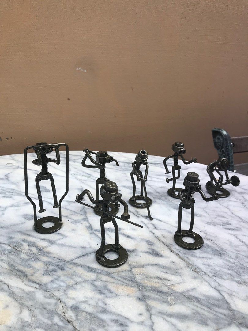 Bolts n nuts spray paint figurines, Everything Else on Carousell