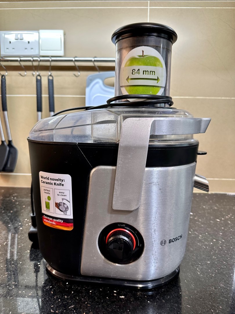 Bosch Centrifugal juicer VitaJuice 4 1000 W Silver, Black, TV & Home