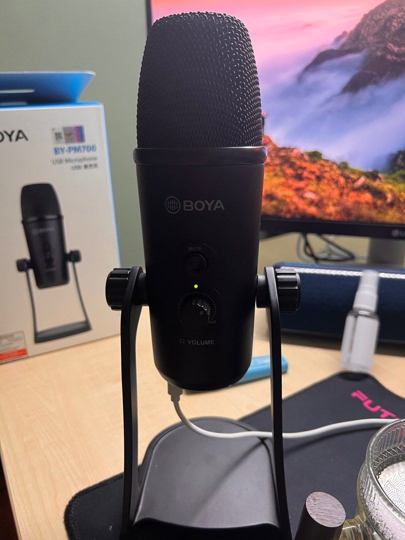 BOYA USB Microphone BY-CM1 Plug Play Computer PC Microphone With Mute Button Gaming Mic I.2735188