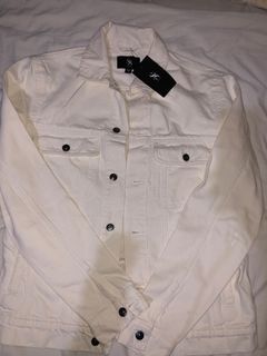 Brand new white denim jacket