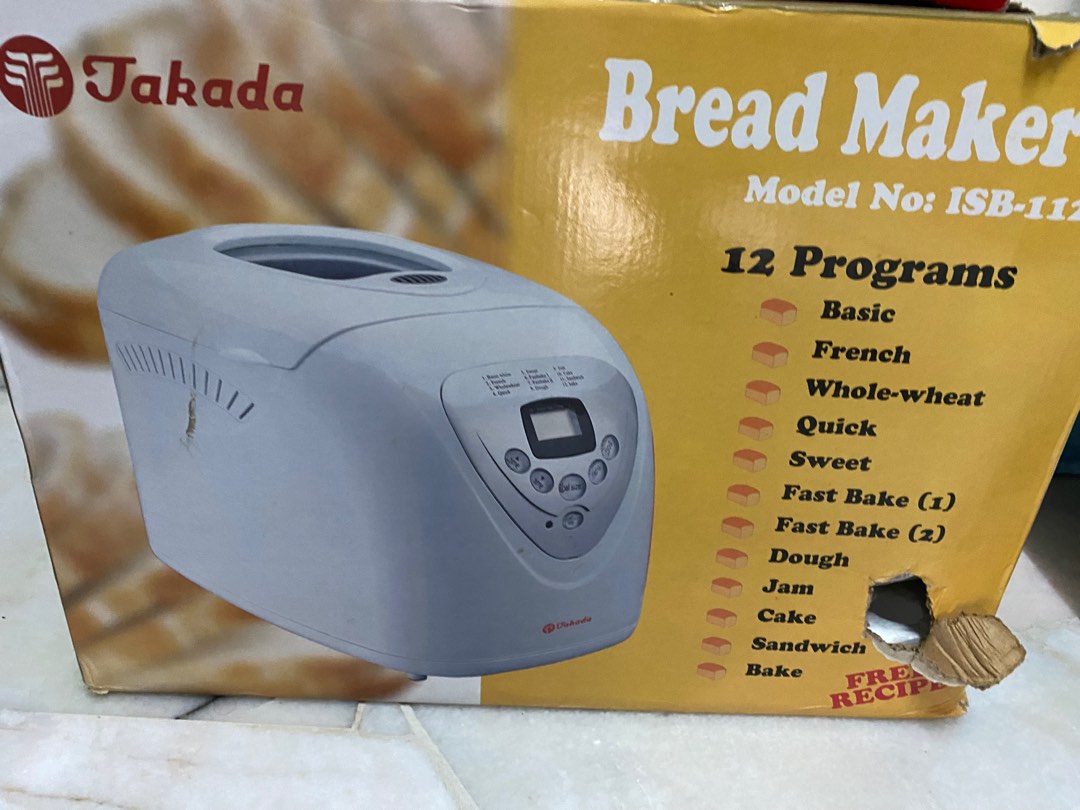 Bread maker ISB a1121 Tadaka, TV & Home Appliances, Kitchen Appliances