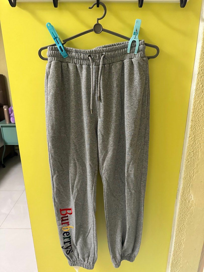 Burberry Rainbow Embroidered Sweatpants, Fashion, Bottoms, Joggers on Carousell