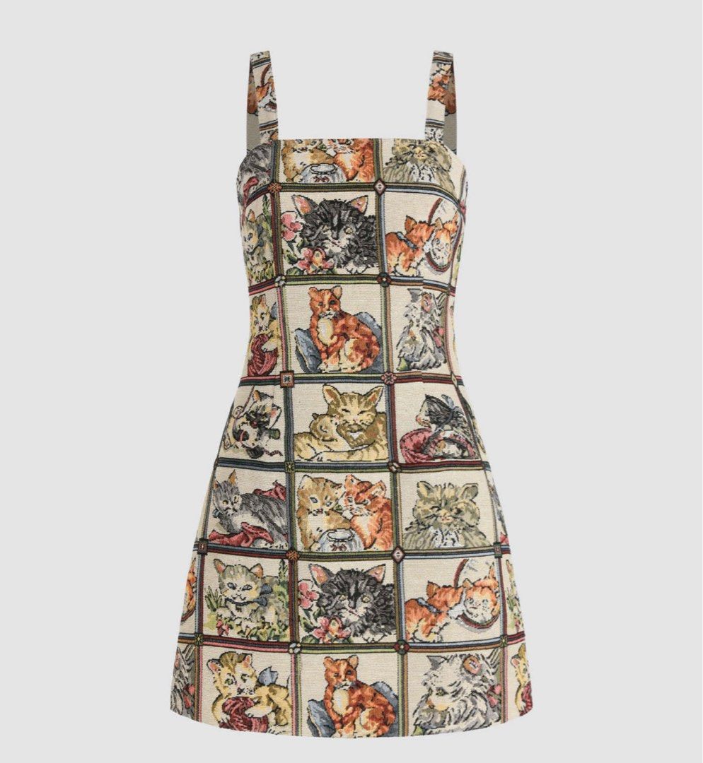 dress with cats on it