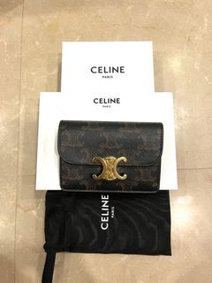 CELINE FLAP CARD HOLDER, Luxury, Bags & Wallets on Carousell