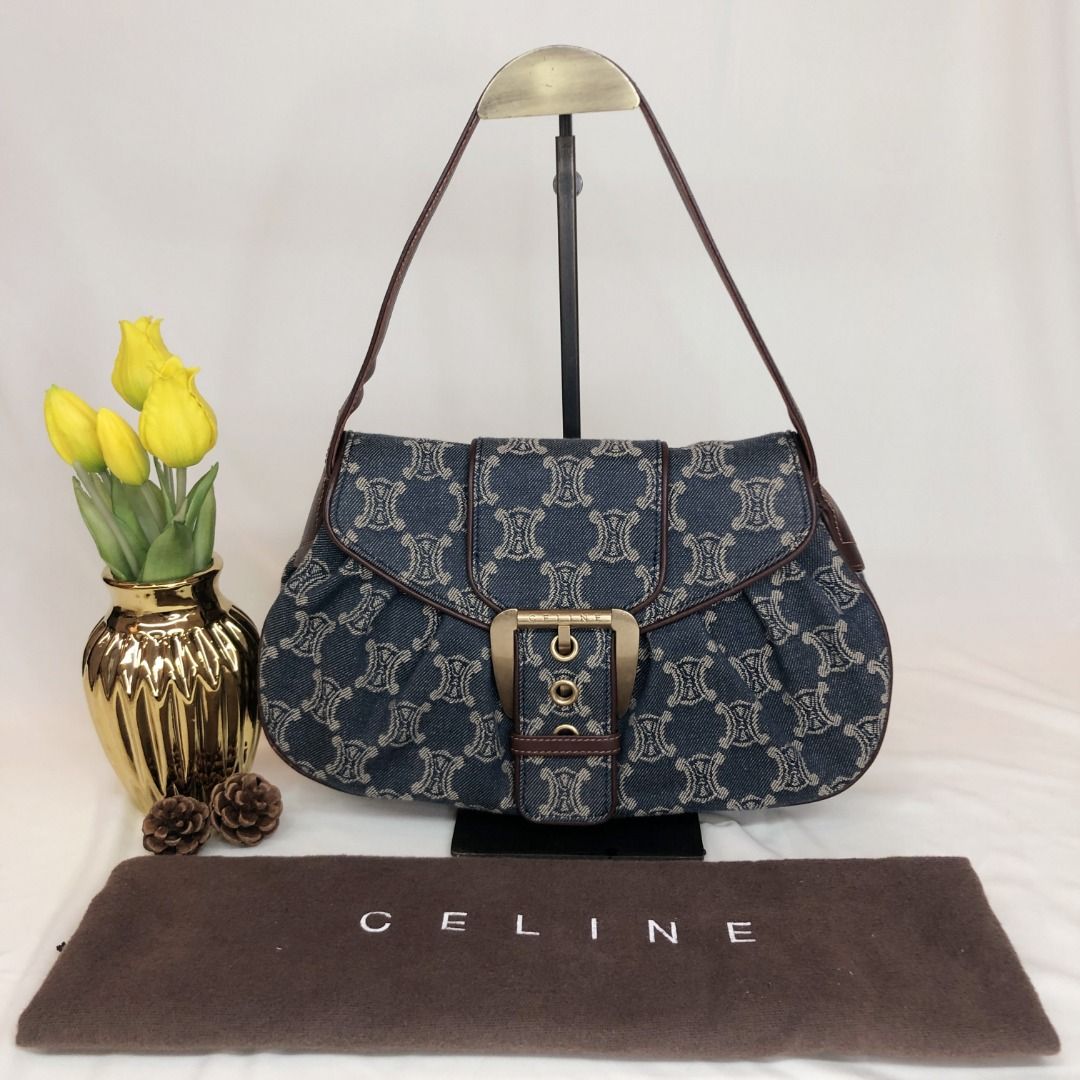 Celine Denim Shoulder Bag Celine Women's Large Shoulder Bag 48cm