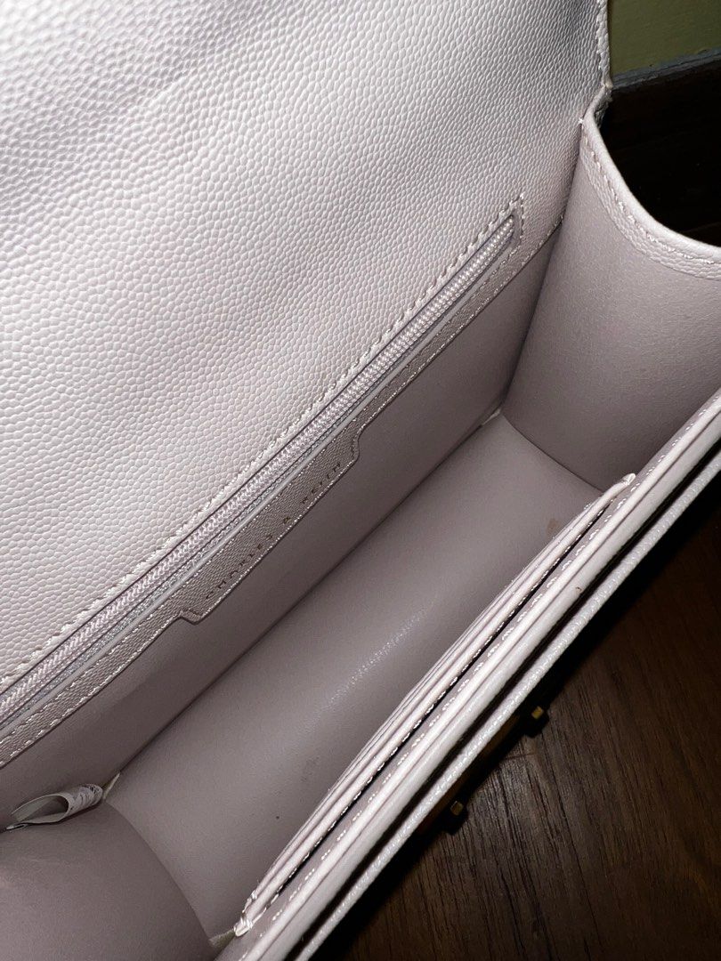 charles & keith metallic push lock shoulder bag pink, Women's Fashion