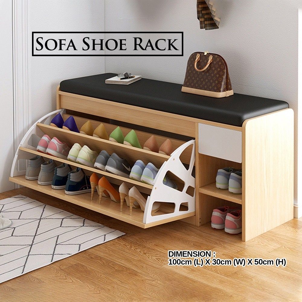Shoe rack best sale with sofa
