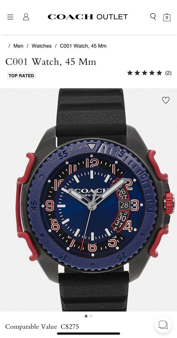 Coach outlet best sale mens watches