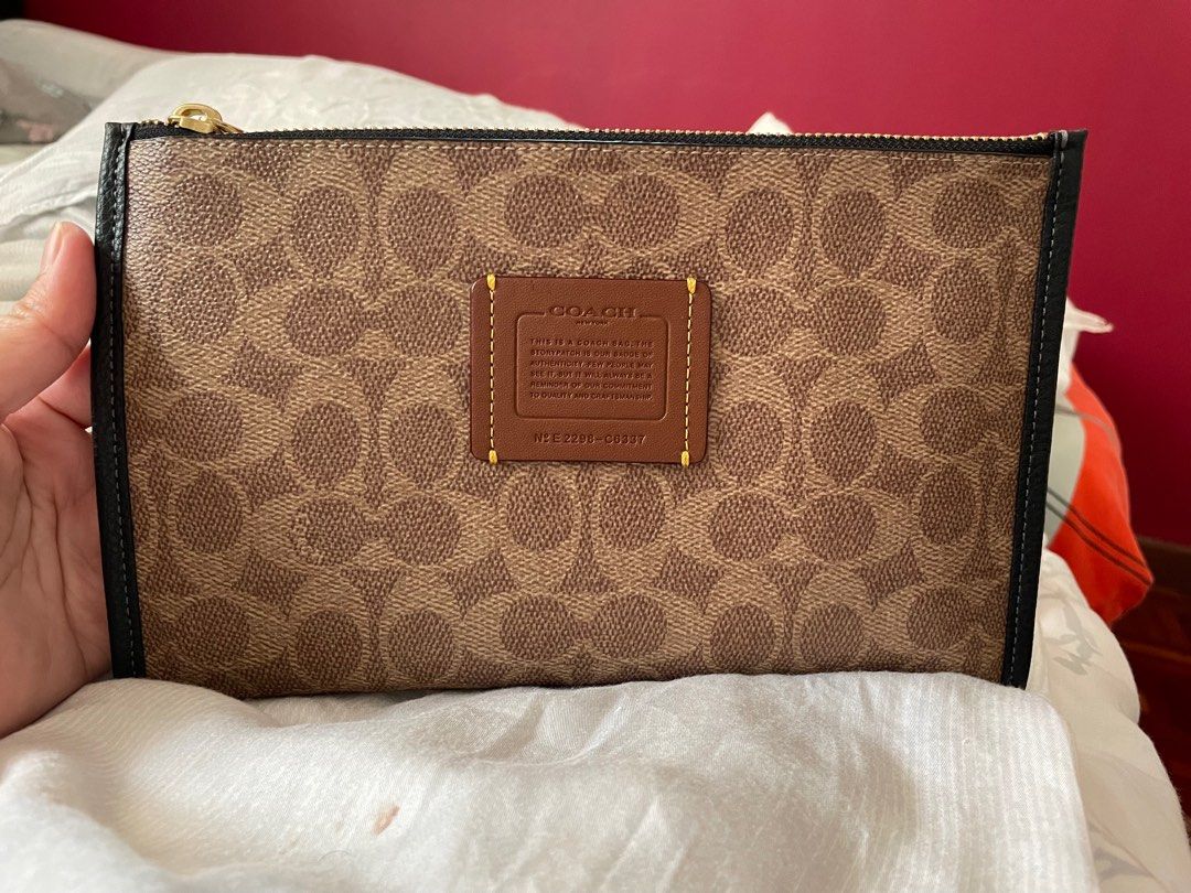 Coach zip pouch sale