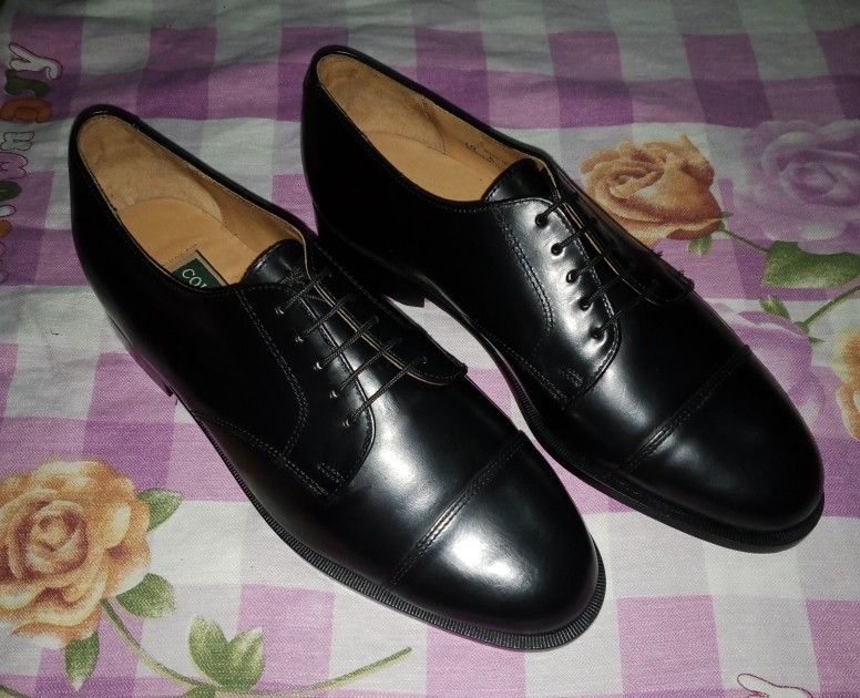 Cole Haan Caldwell Captoe Derby Black Leather Shoes Men s Fashion Footwear Dress Shoes on Carousell