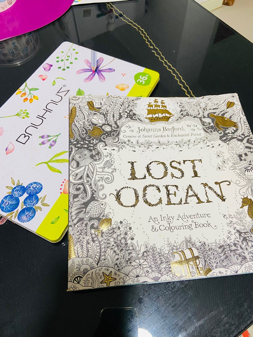 Colouring book and colour pencils, Hobbies & Toys, Stationery & Craft ...