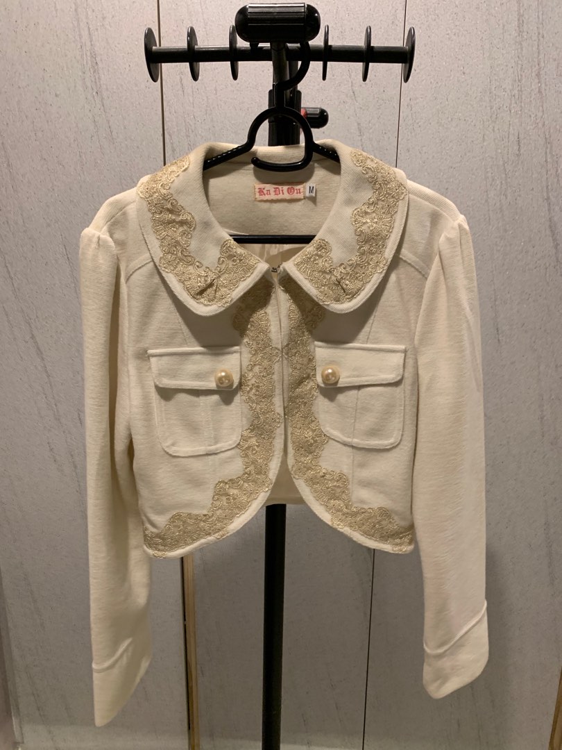 Gold lace jacket sale