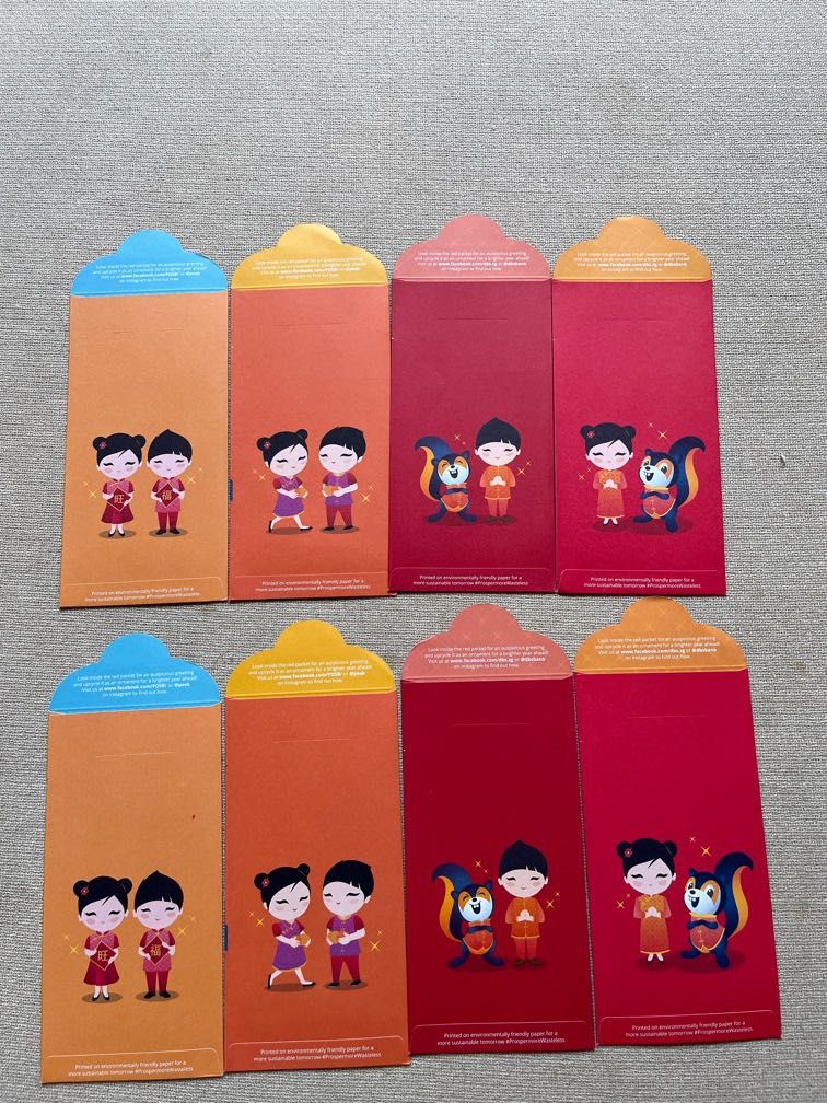 DBS POSB Red Packets (All 18 packs), Hobbies & Toys, Stationery & Craft ...