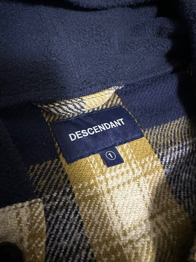 Descendant 18aw Stoner hooded LS Shirt Mustard, 男裝, 上身及套裝 ...