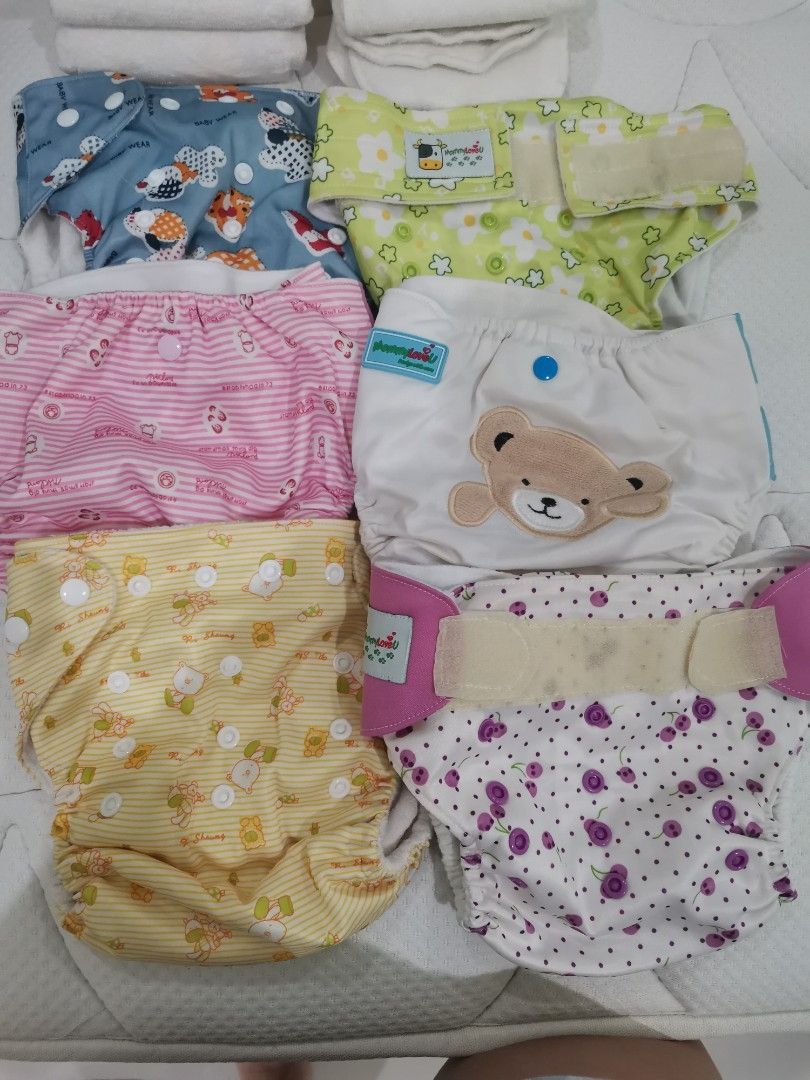 Diaper train with bamboo insert, Babies & Kids, Bathing & Changing