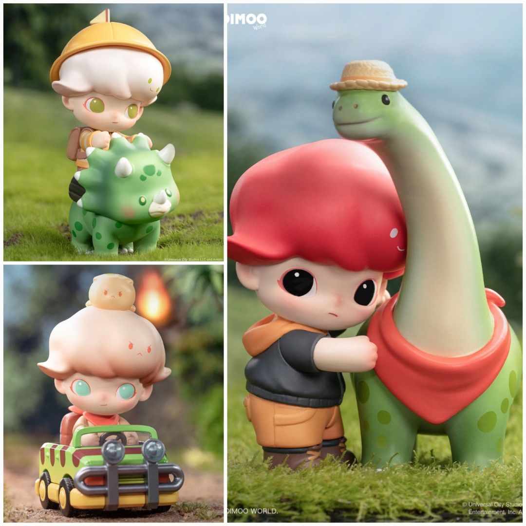 Dimoo Jurassic World PopMart (Baby Dino Knight/ Brachiosaurus Feeder ...