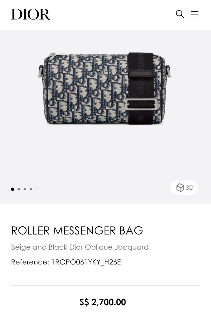 Christian dior sales roller bag price