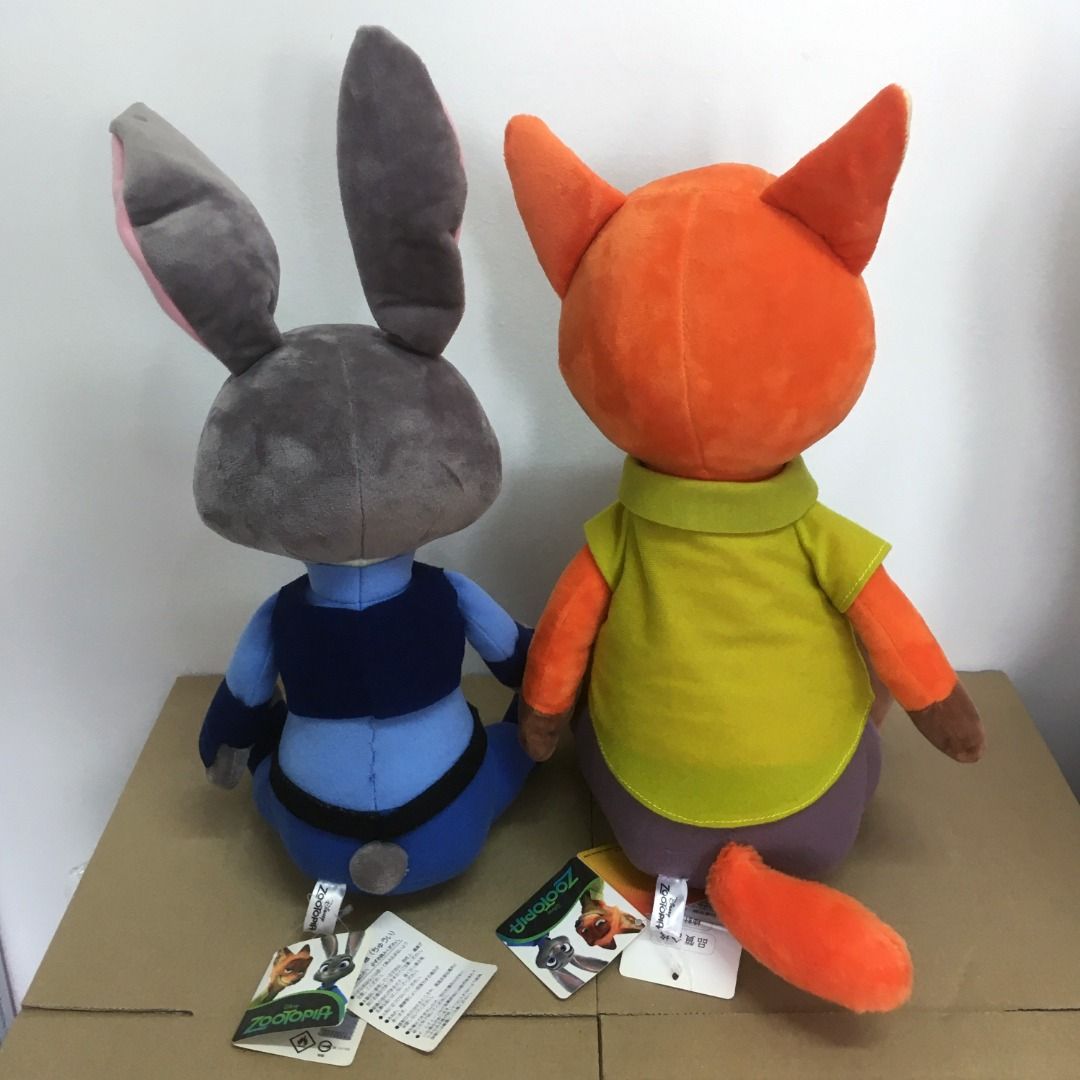 (2 for Rm140) Disney Zootopia Nick Wilde + Judy Hopps Big Sitting