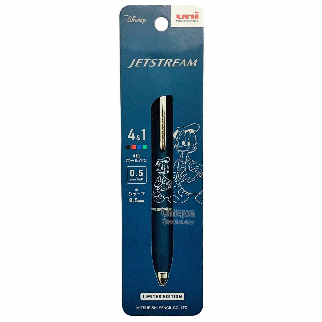 Donald Duck 唐老鴨 Disney uni Jetstream 4&1 日本製 多功能 5用筆 0.5mm 4色原子筆 + 0 ...