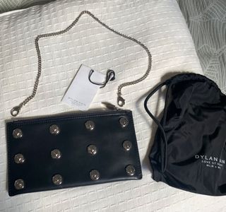 Dylan Kain Leather Black Bag/Wallet New