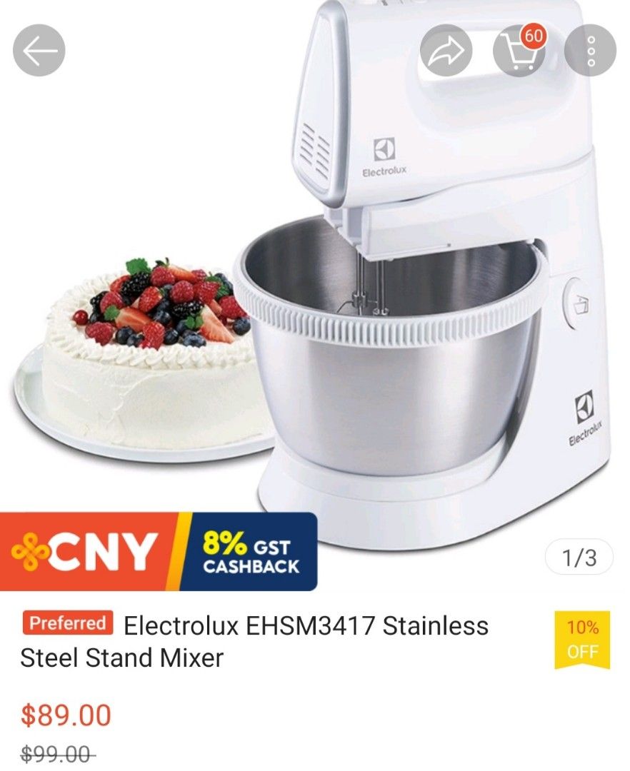 Electrolux Stand Mixer, TV & Home Appliances, Kitchen Appliances, Hand