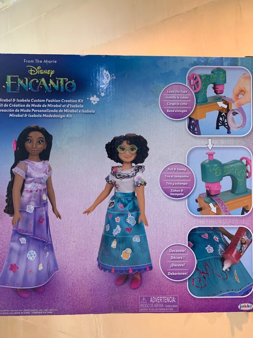 Encanto Fashion creation kit (Category: Kids Toys) located in Taguig. Submitted by mrs_helen_ong (Listing ID 1209512342, Image 2). Description: Brand new Disney Encanto Mirabel & Isabela Custom Fashion Creation Kit.
