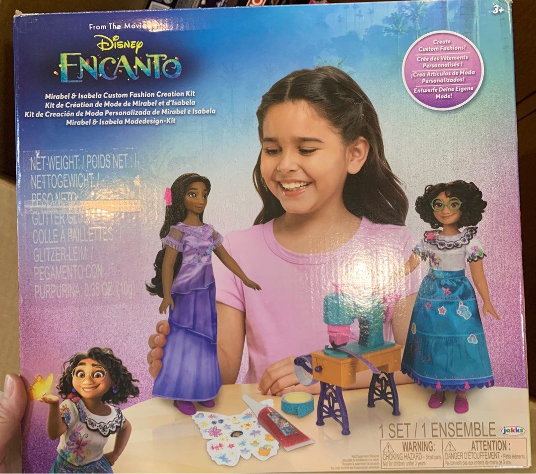 Encanto Fashion creation kit (Category: Kids Toys) located in Taguig. Submitted by mrs_helen_ong (Listing ID 1209512342, Image 1). Description: Brand new Disney Encanto Mirabel & Isabela Custom Fashion Creation Kit.