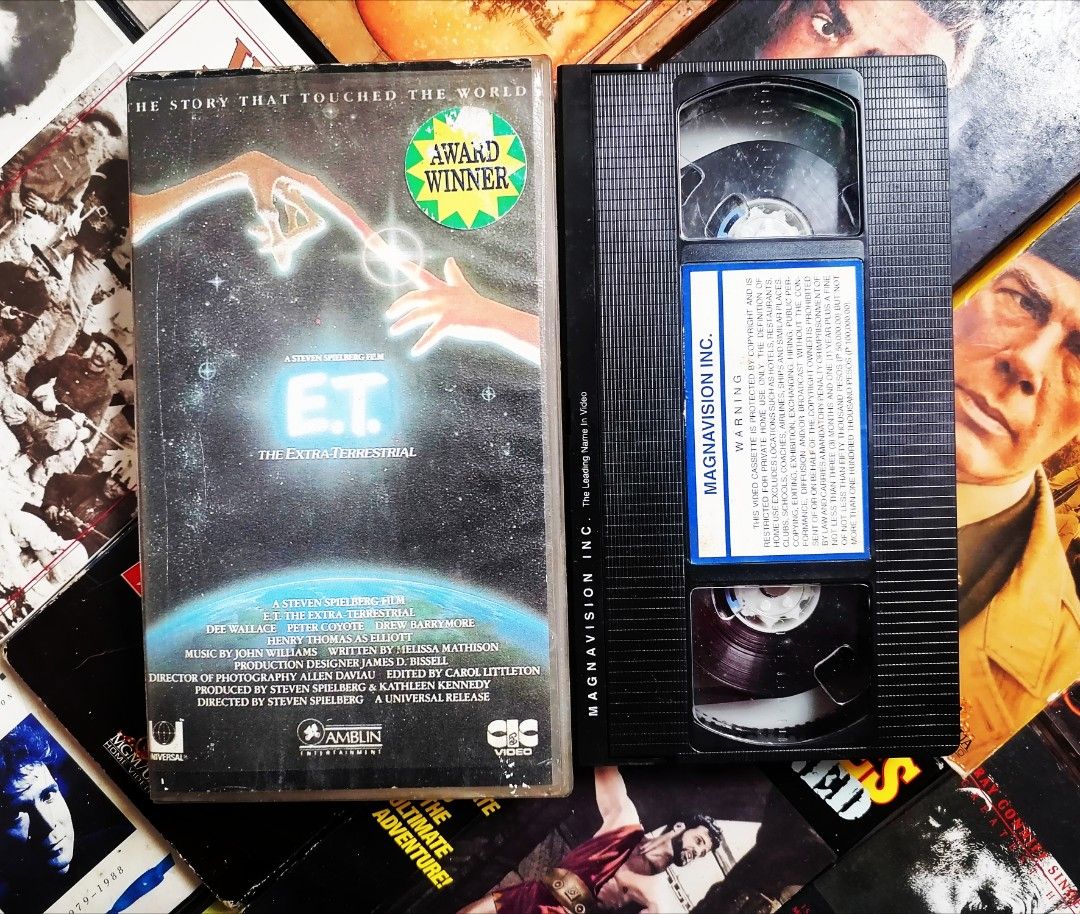 E.T VHS Tape Movie Original VHS Tapes Movies VHS Tape Original VHS