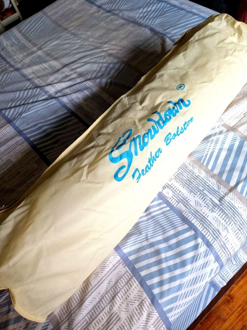 Feather Bolster, Furniture & Home Living, Bedding & Towels on Carousell