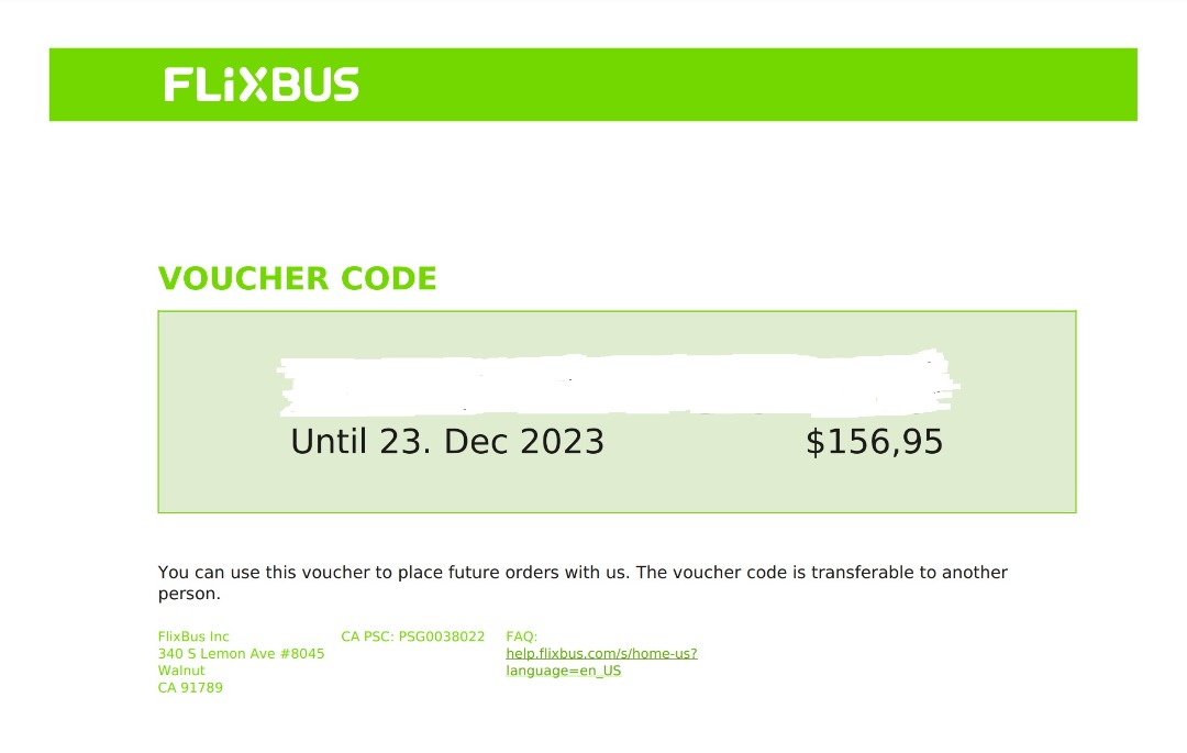 Flixbus voucher, Tickets & Vouchers, Local Attractions & Transport on