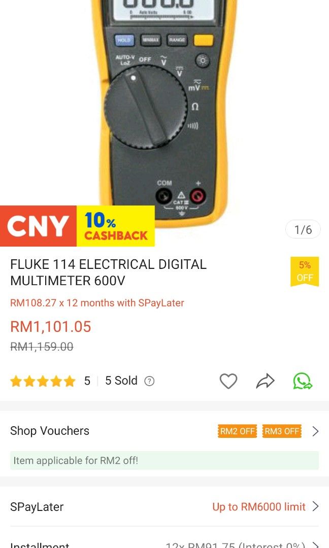 Fluke Multimeter, Everything Else, Others on Carousell