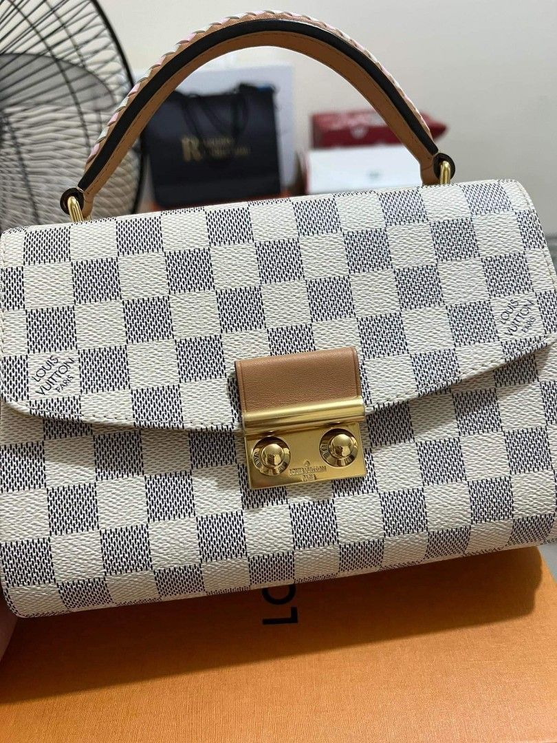 Croisette Damier Azur in Rose - Handbags N50053
