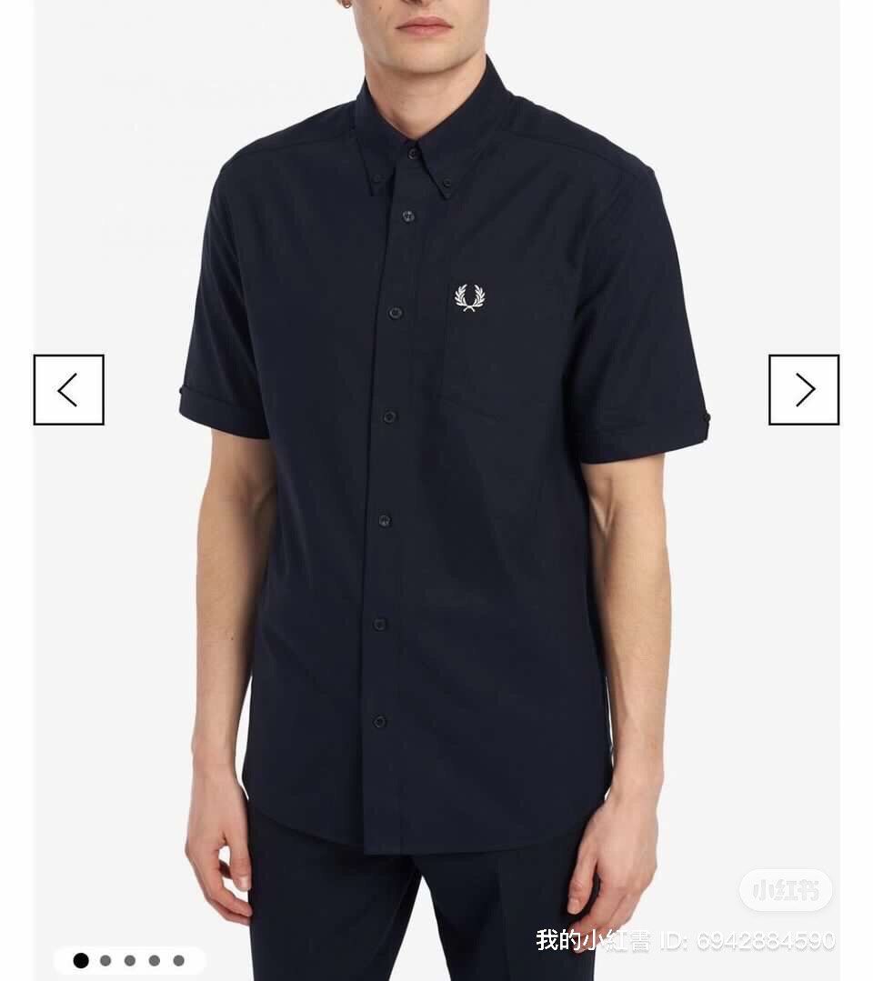 Black fred perry sales short sleeve shirt