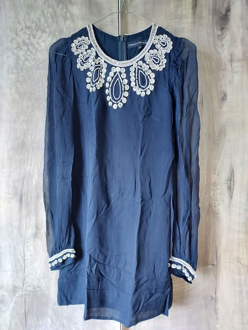 French Connection UK FCUK blue dress uk 6 xs Women s Fashion