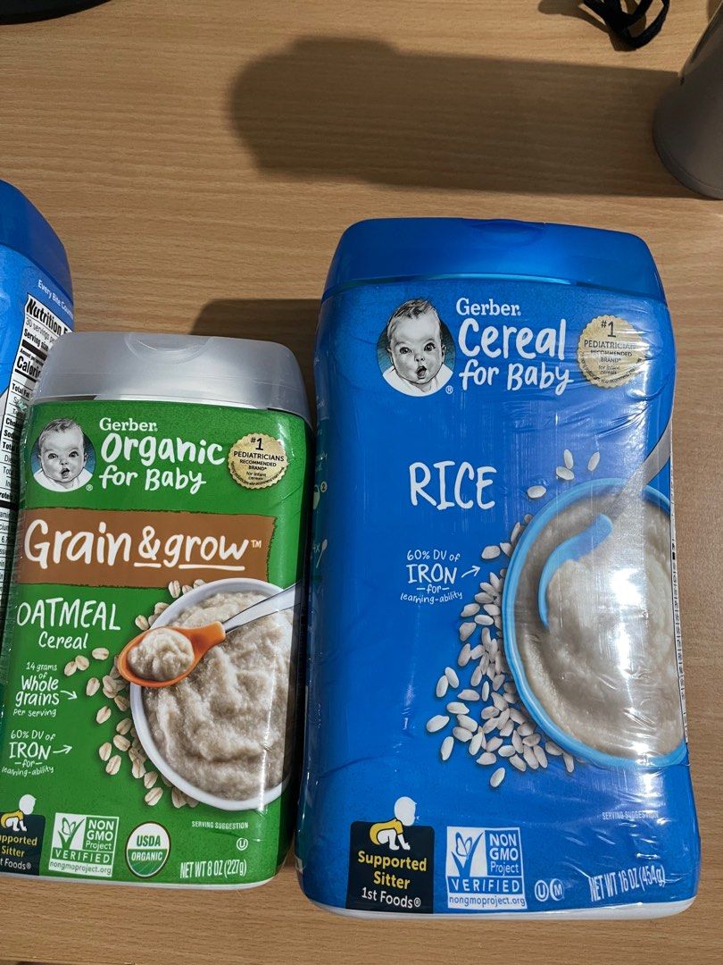 Gerber 1st foods Oatmeal and Rice Cereal Brand new from USA! Late