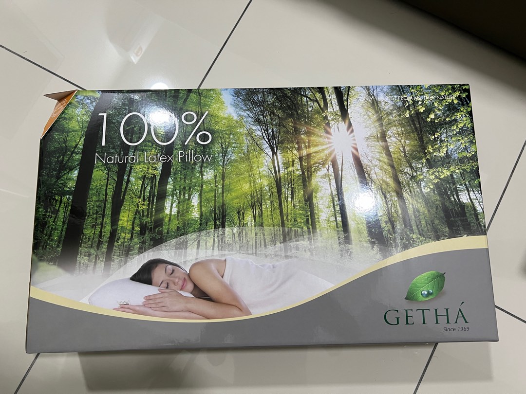 Getha contour latex pillow Furniture Home Living Bedding Towels on Carousell
