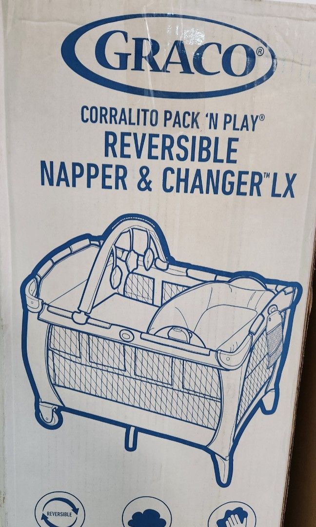 Graco corralito pack n play reversible napper and changer lx top