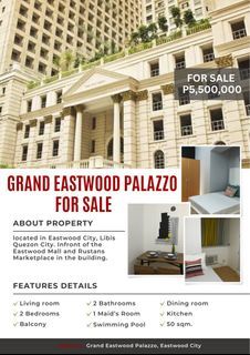 Grand Eastwood Palazzo 3 bedroom unit for Sale